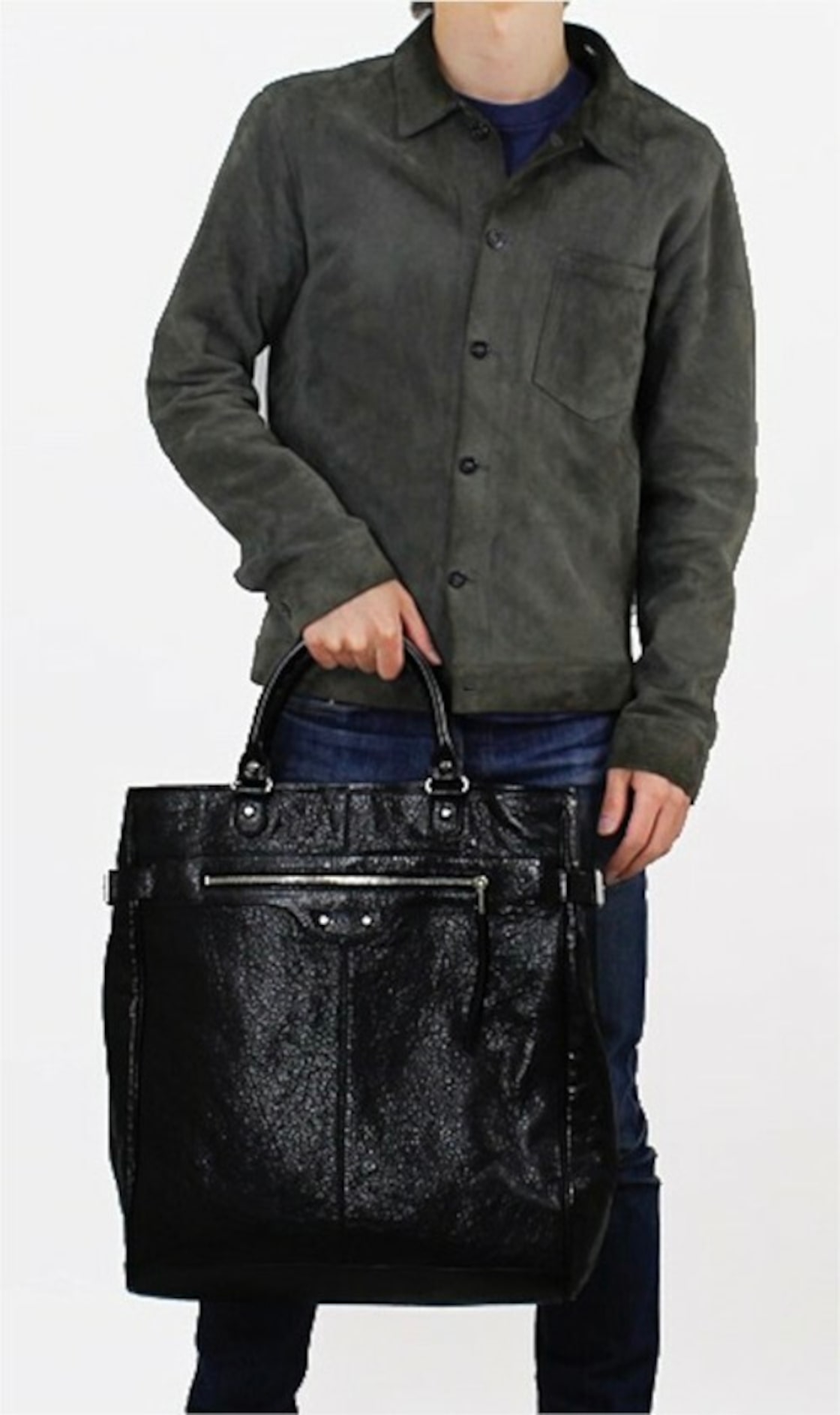 美品◇BALENCIAGA バレンシアガ HEXAGONヘキサゴン A4対応 ビジネス可  