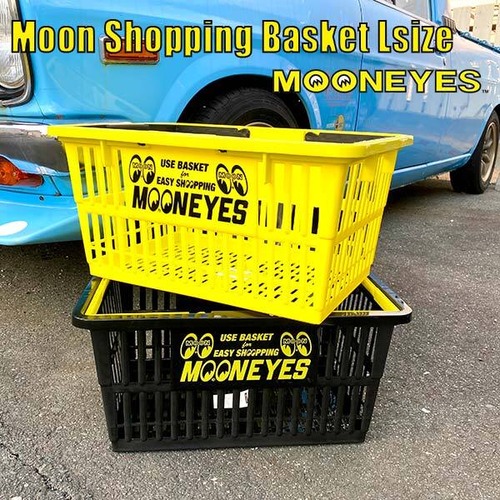 MOON Shopping Basket L ムーン ショッピング バスケット L 全２色 エコ ガレージ スタッキング かご MOONEYES