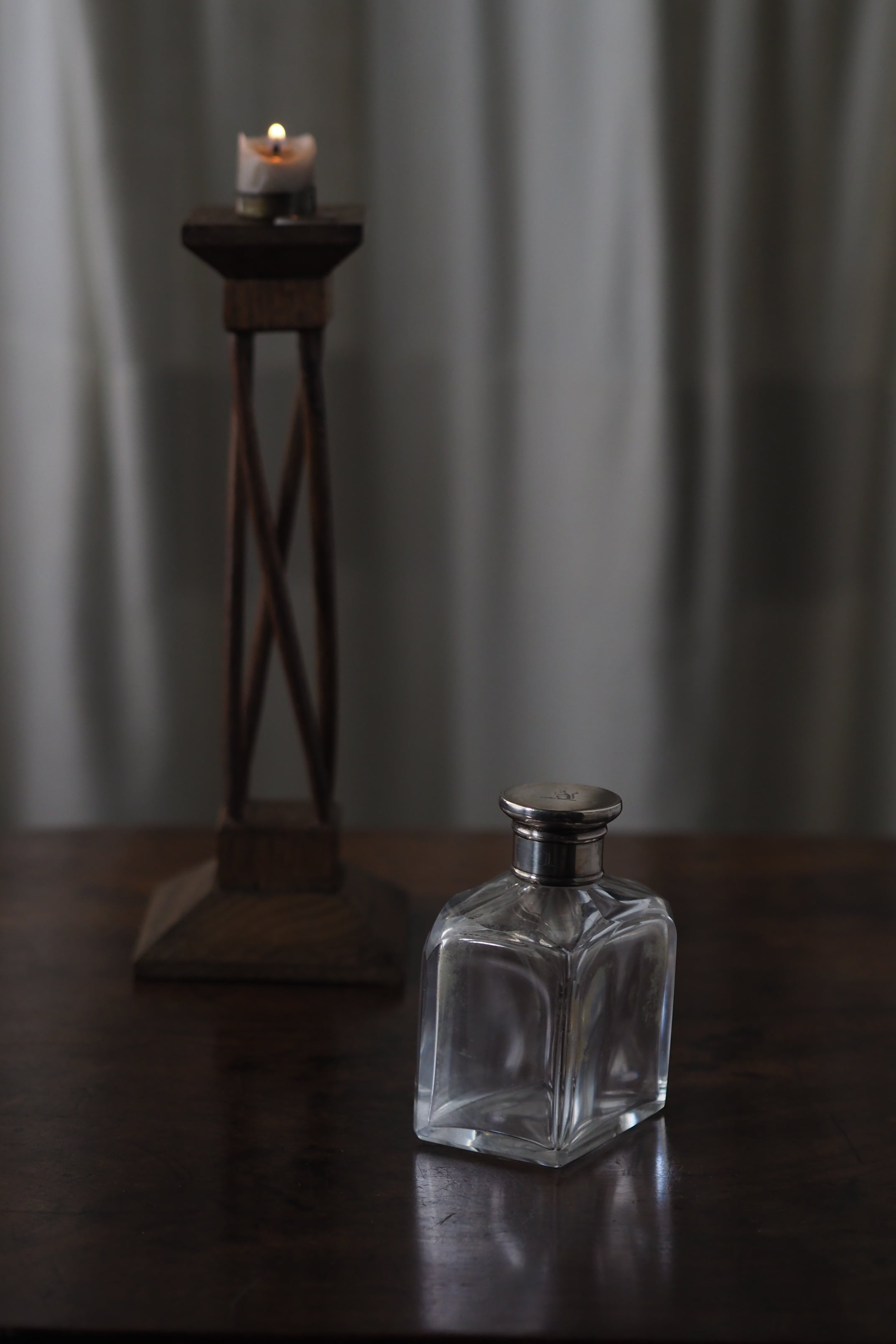 クリスタルガラス製コロンボトル No.1-antique glass perfume bottle