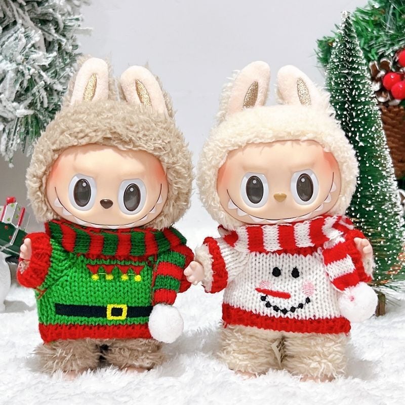 モコモコニットが可愛い！ラブブ クリスマスコスチューム 着せ替え