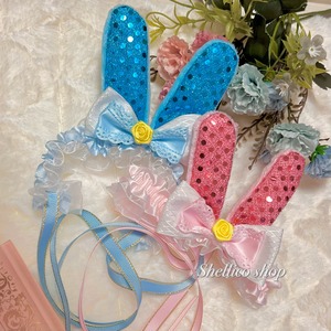 【ウサ耳カチューシャ】pink