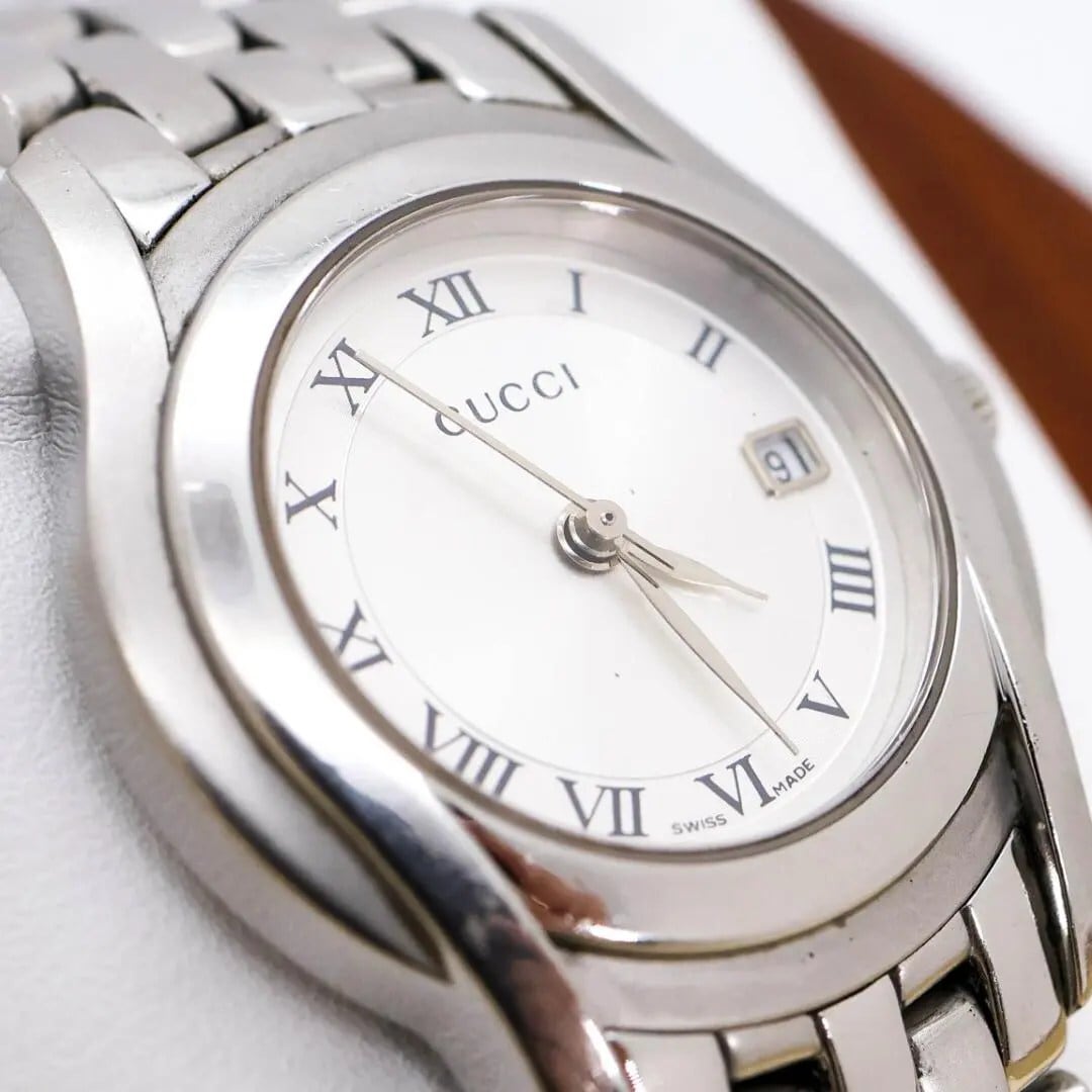 稼働 GUCCI 腕時計 5500L レディース ステンレス ローマン 2719 | Like