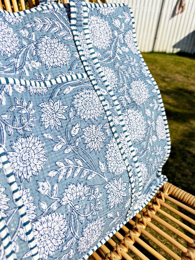 《Botanical Tote Bags ⑤》Blue Flower