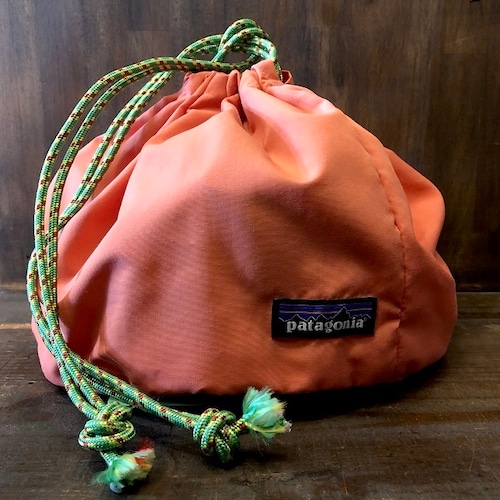 Patagonia custom Drawsting bag【巾着袋】オレンジ