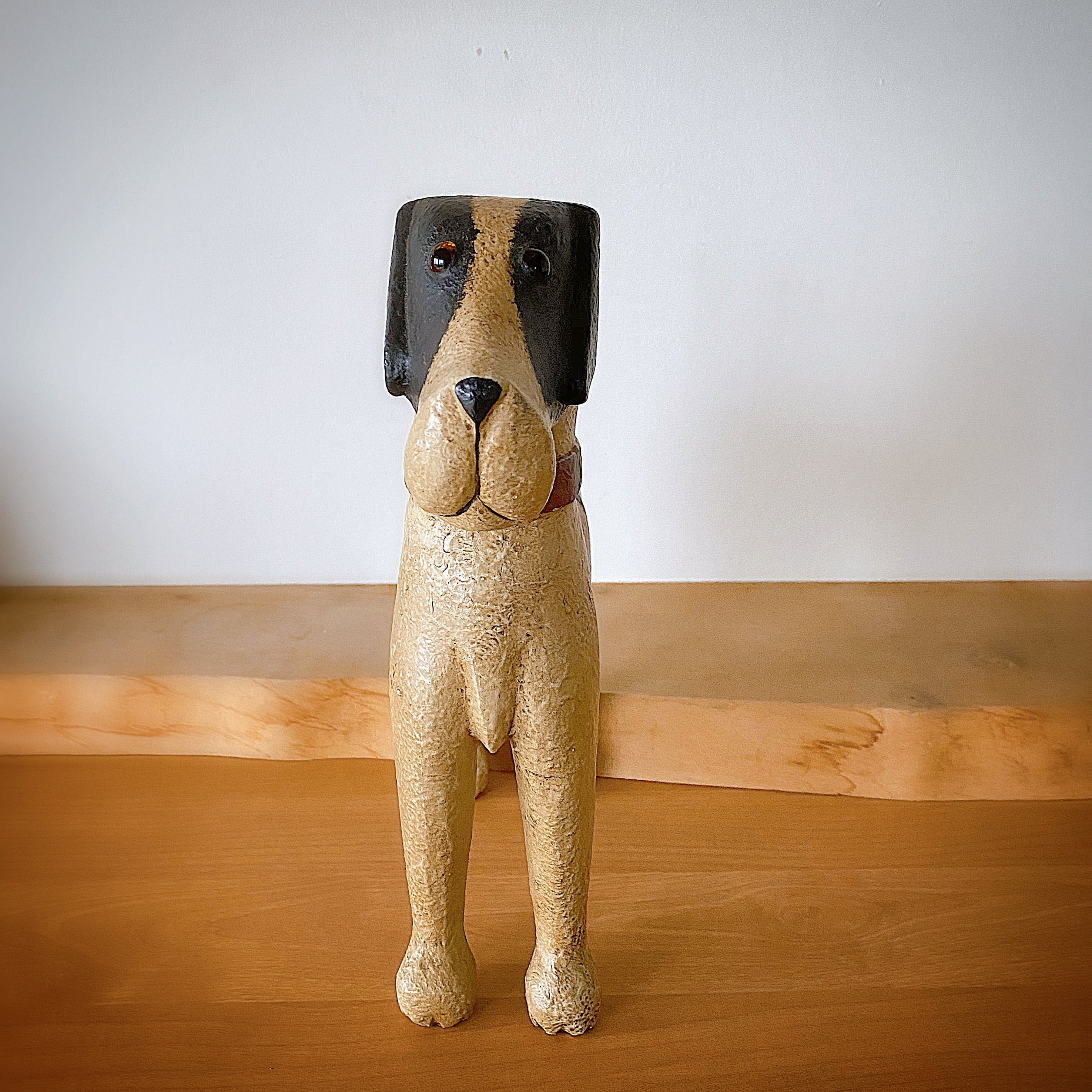 アンティーク 犬 茶色 ぬいぐるみ 舌ペロ 印象のデザイン 49.0%割引