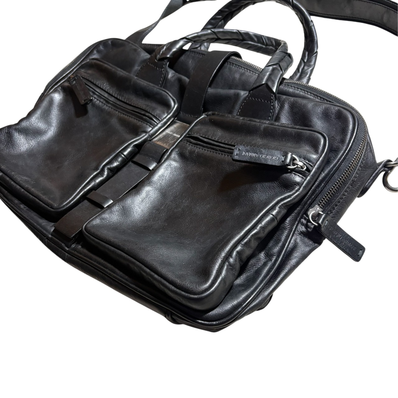 GIORGIO ARMANI leather bag