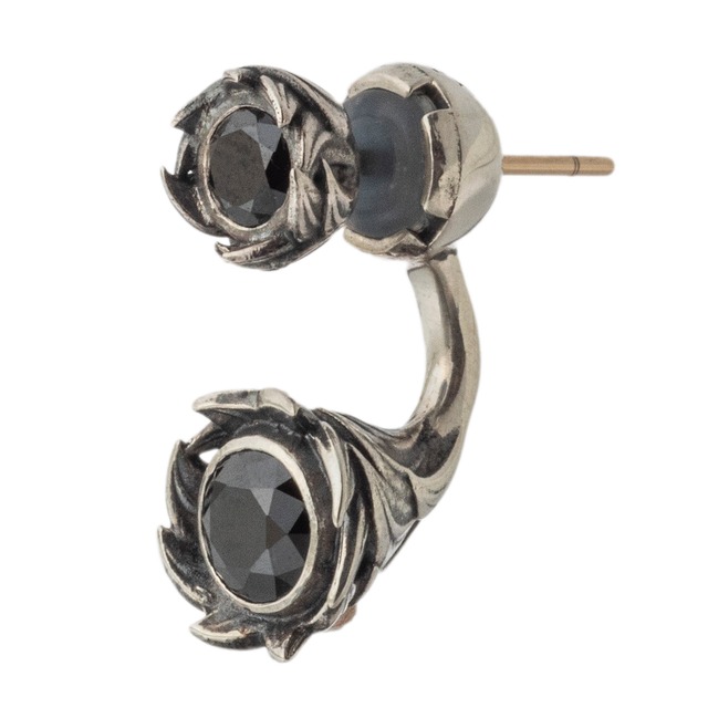 ラウンドブリリアントイヤージャケット ACE0171 Round brilliant ear jacket シルバーアクセサリー Silver Jewelry Brand