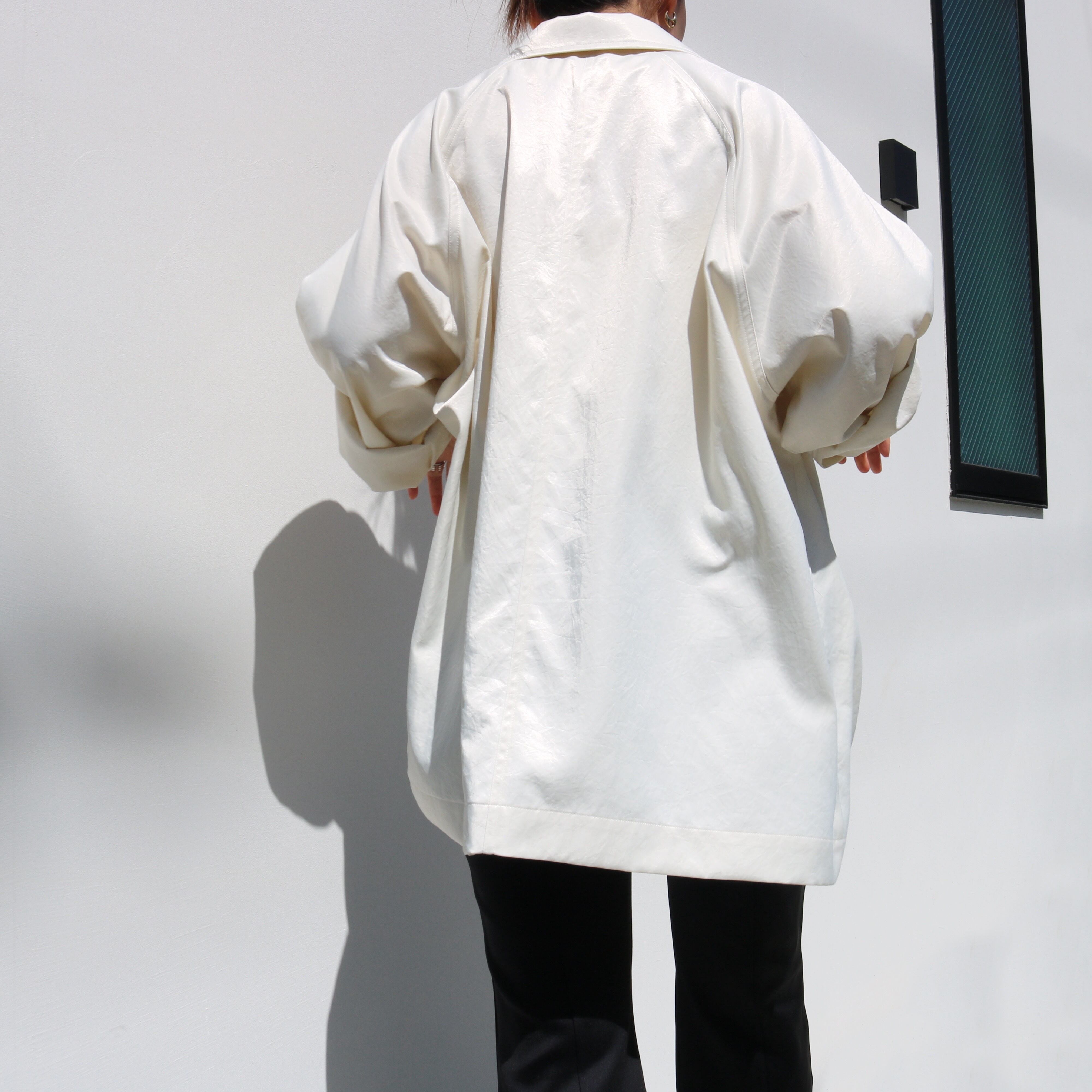 aere vintage satin coat 36 ホワイト 【公式通販】