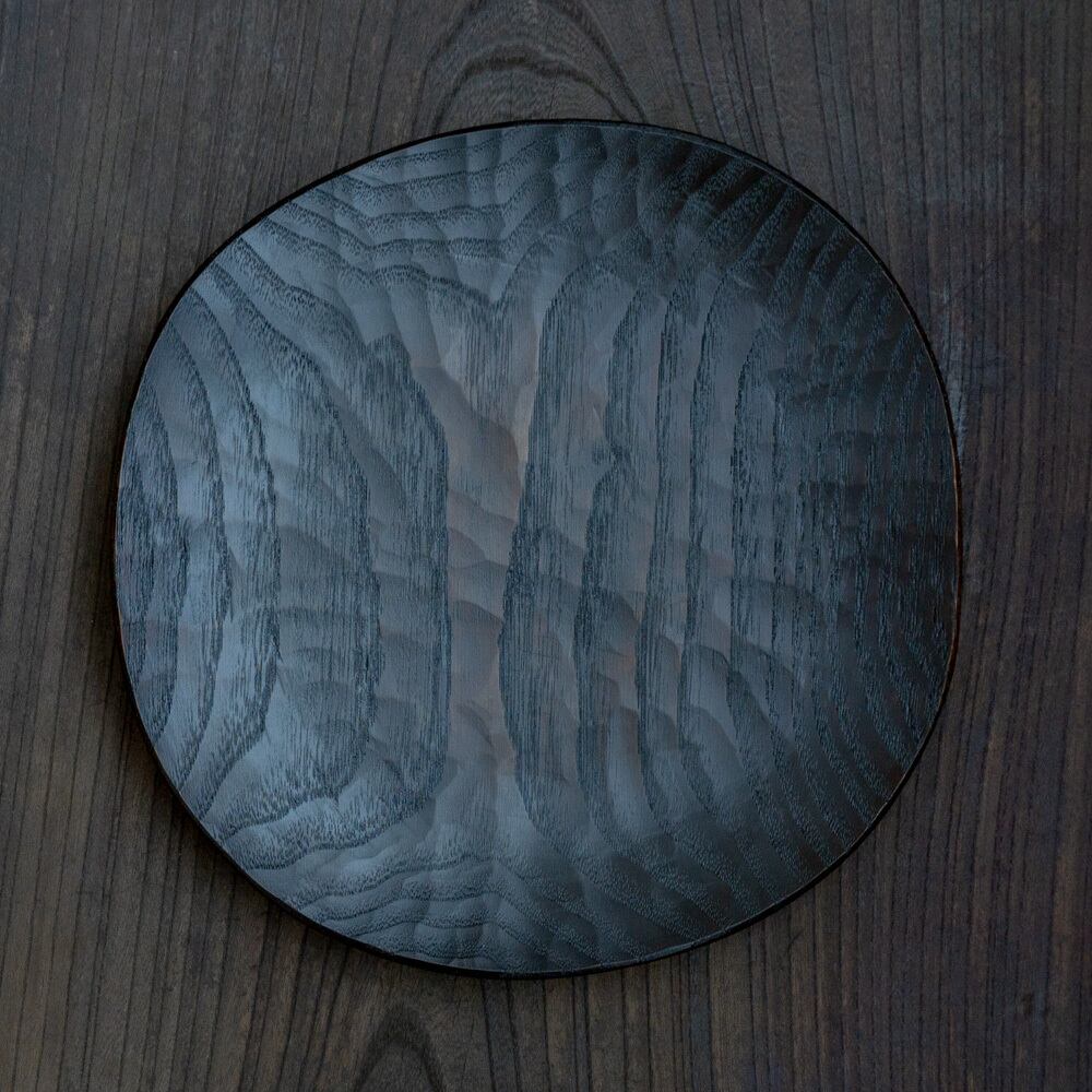 富井貴志 28 拭漆栗の皿 21-210-210 | くらしのギャラリー杜の街グレース店