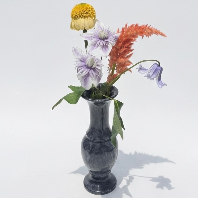 Natural stone vase