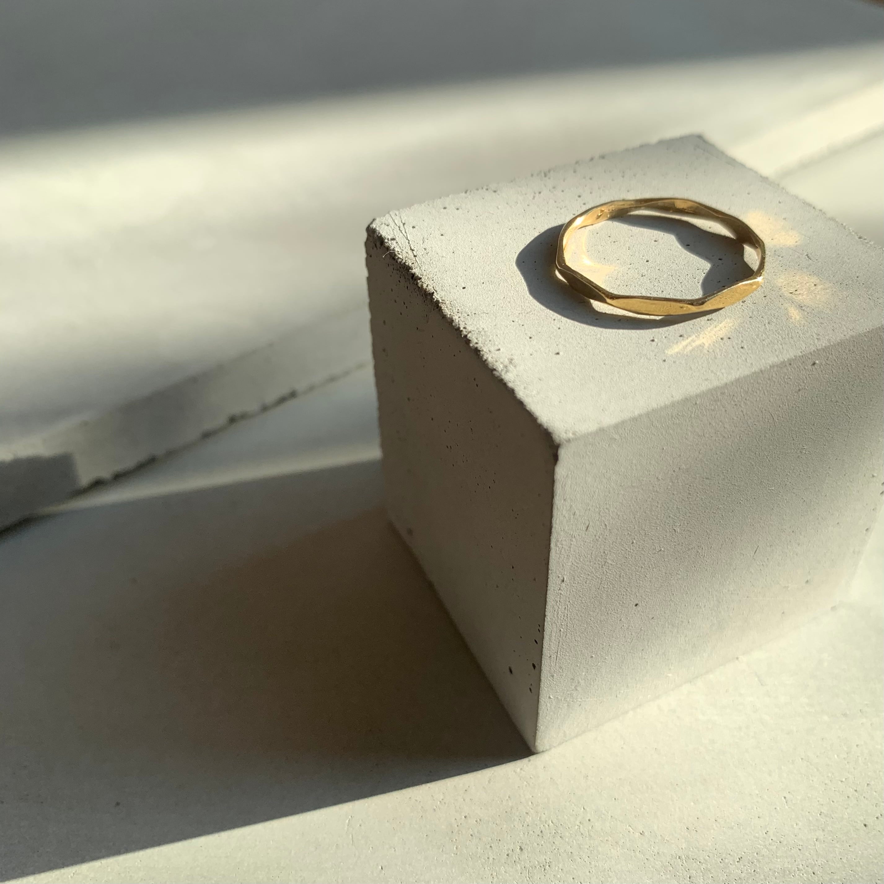 〈Brass〉 flower eye ring / 1mm