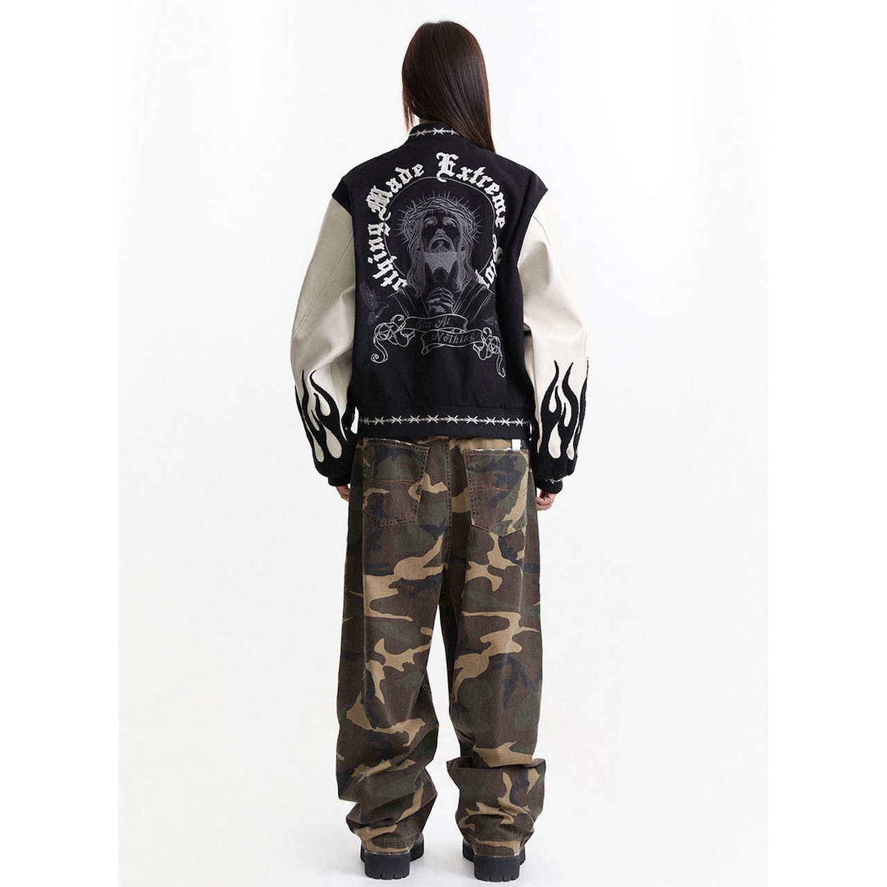 ストリート 50万本針刺繍 スタジャン T1211