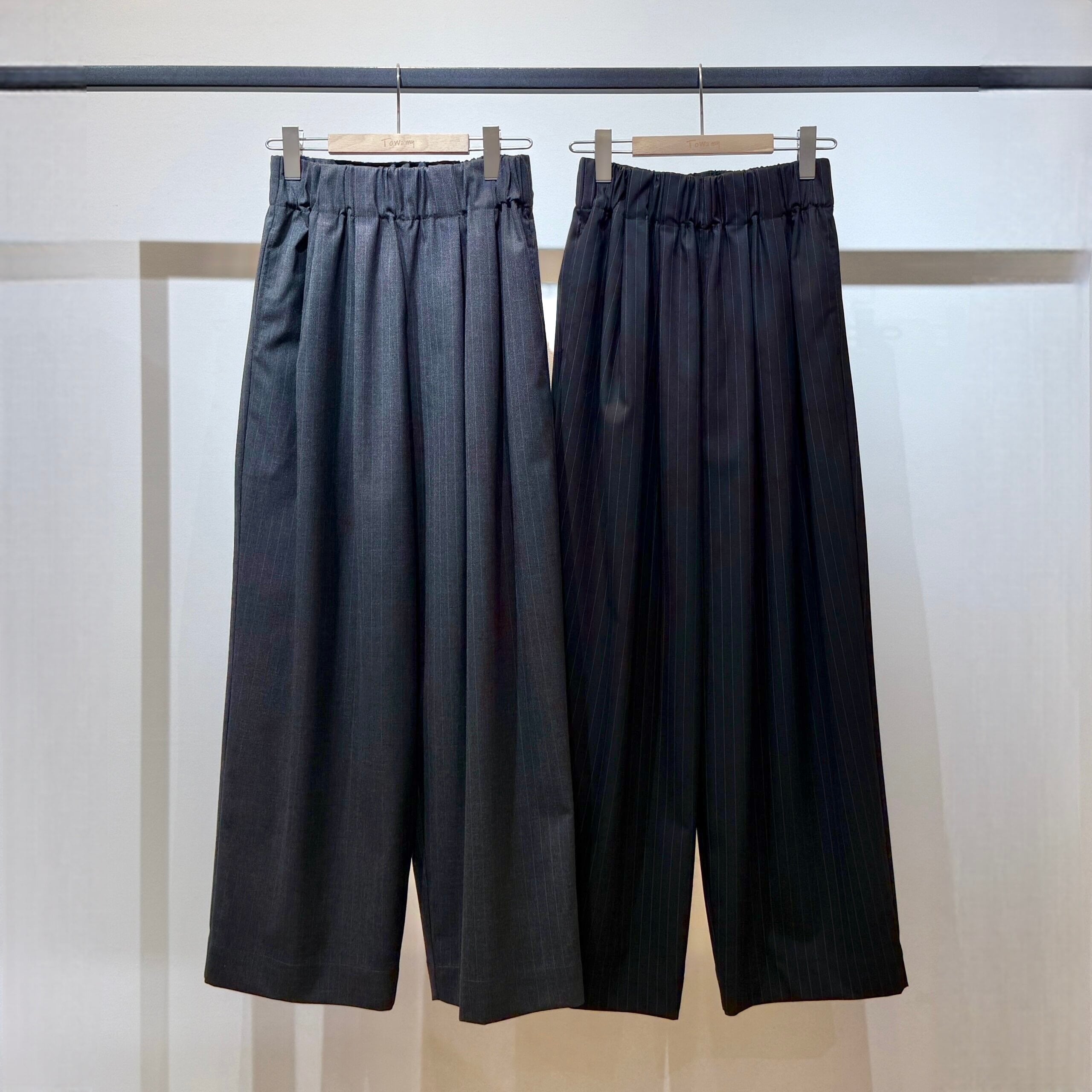 Towamyトワミー　trois ブラック ロングスカート　新品 Towamy別注✨✨ タイトになり過ぎず、ストレッチの効いた素材で履き