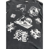 90s M.C.Escher "MULCH PRINT" Art Tee MADE IN USA  Size L