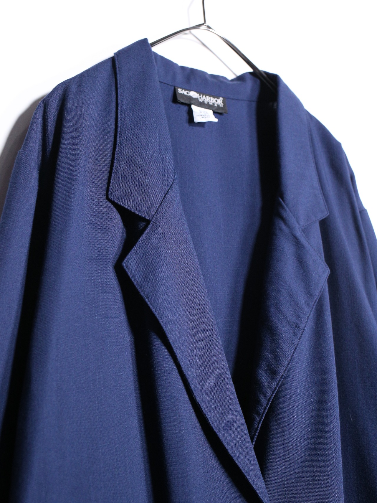 over silhouette deep navy easy tailored jacket - 8