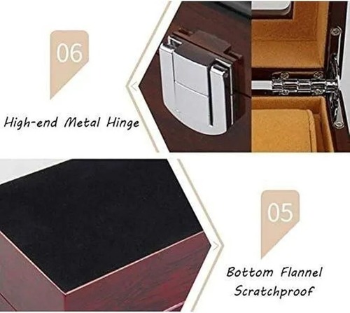 時計ボックス 時計収納 時計ケース 腕時計 木製収納 ディスプレイボックス ガラス サンルーフ クラシック モダン ブラウン 父の日 敬老の日 ギフト ユニセックス 5スロット