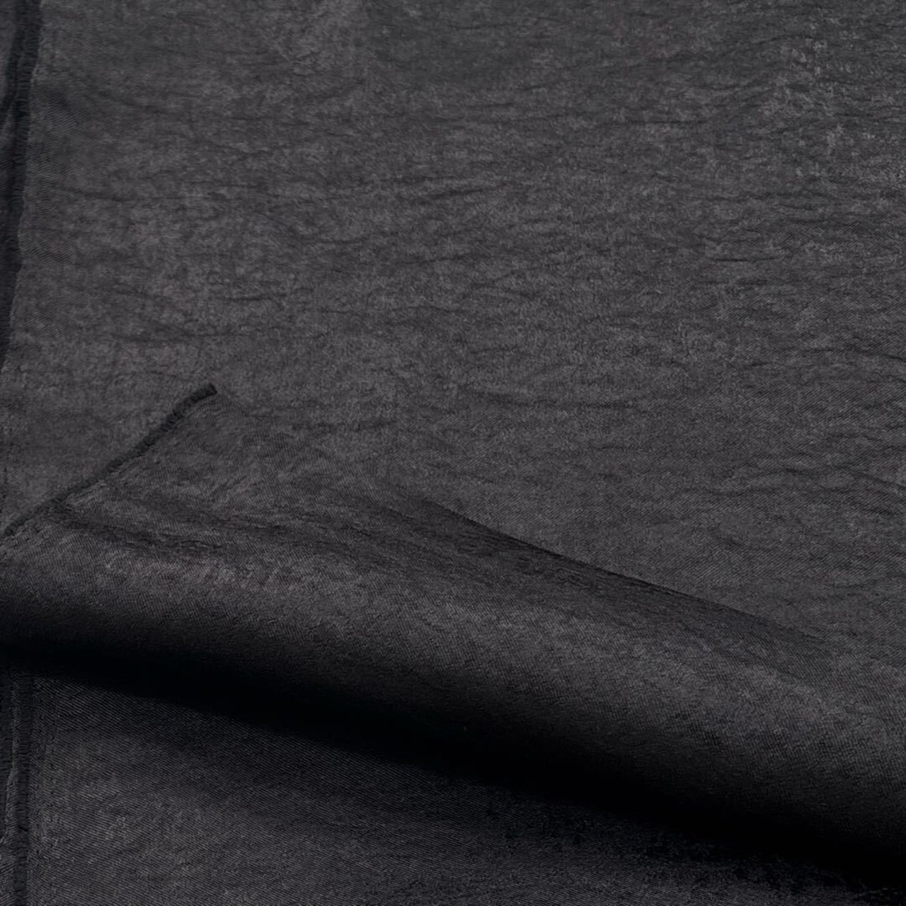 ★TC169◆2.5m◆ポリエステル100%弱光沢ツイル生地◆モヤ柄◆ブラック