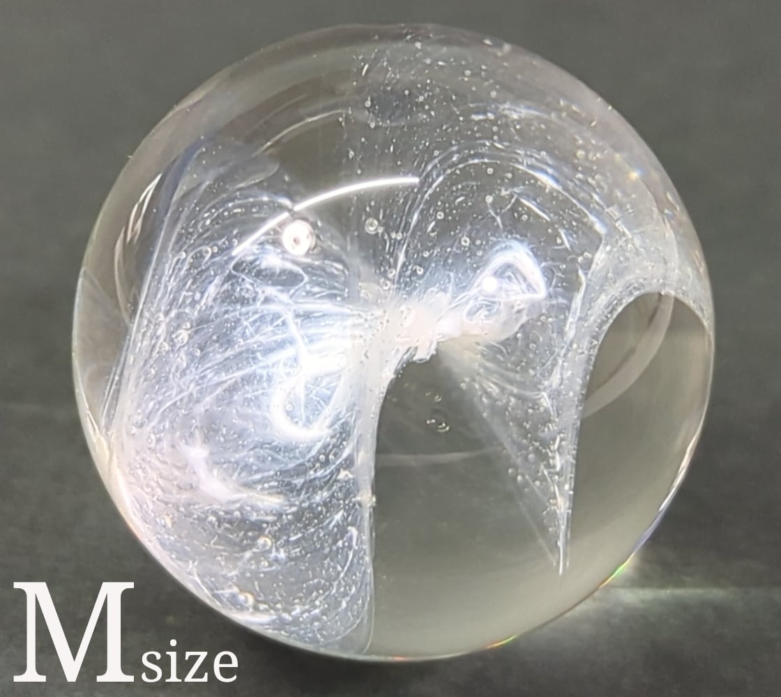 つながり」遺骨ガラスのガラス玉（M） | glass with