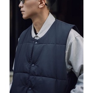 Padded snap button vest 1535
