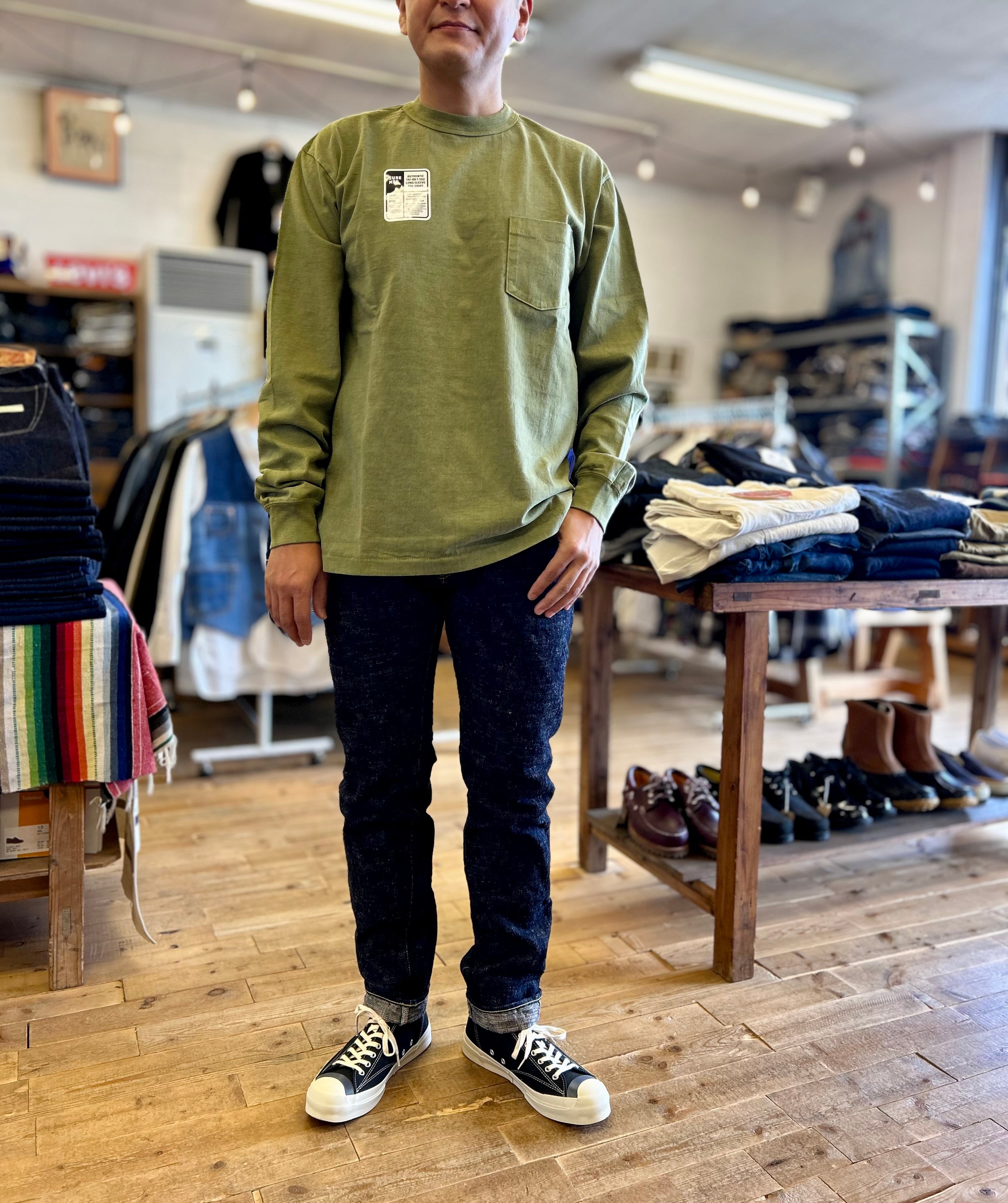 ONI DENIM(鬼デニム)17oz Kasuri Denim-レギュラーストレート- ONI