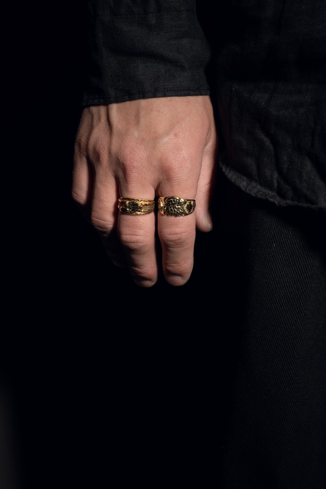 Official Harley Davidson Vintage Gold Eagle Ring