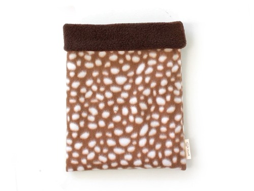ハリネズミ用寝袋 L（冬用） フリース×フリース バンビ / Large Snuggle Sack for Hedgehog