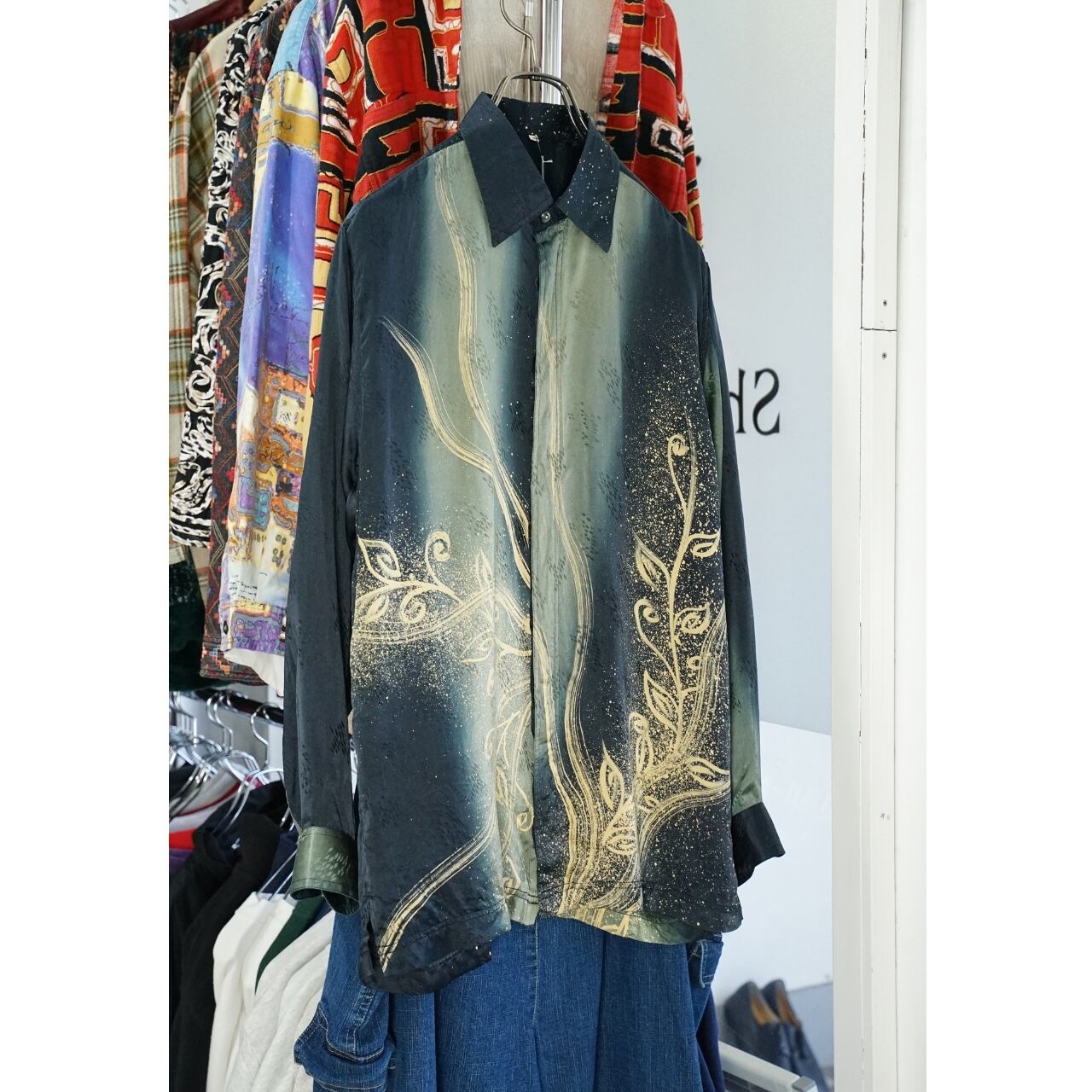 アートプリント 総柄シャツ Mサイズ|NA437