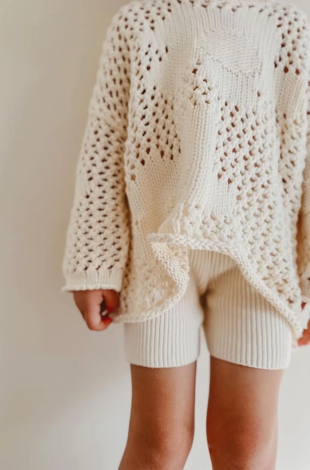 【即納】送料無料　BELLE & SUN Crochet Pullover / Natural