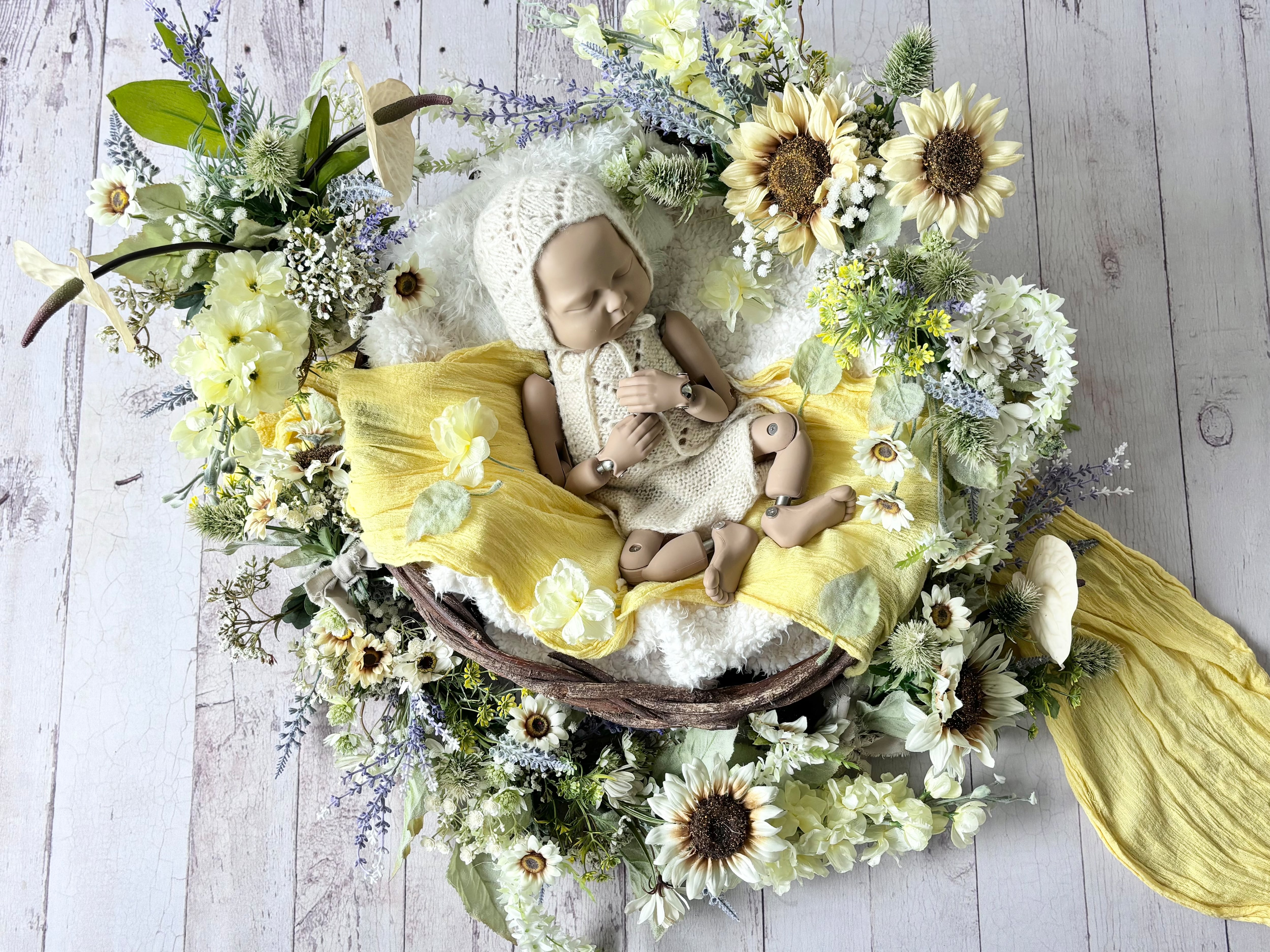 6-8月期間限定】ラウンドリース12 summer sunflowerニューボーンフォト