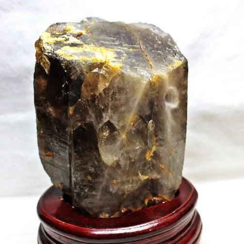 1.8Kg スモーキークォーツ 煙水晶 原石 虹入り  281-74