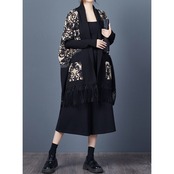 オープンフロント フリンジ カーディガン  00201