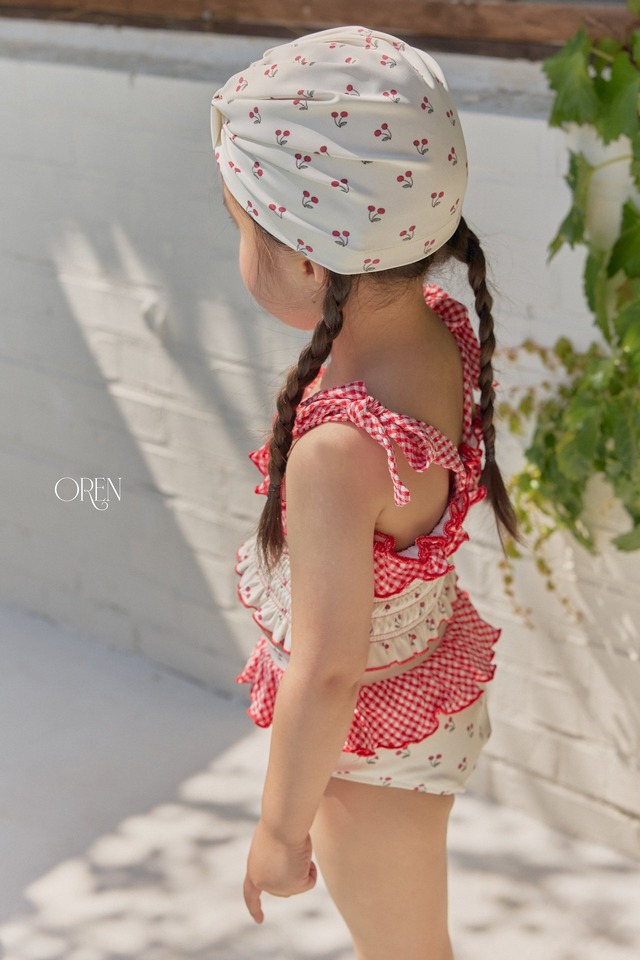 ※お洋服と同梱限定※【6/11〆予約】<OREN> Rochelle cherry swim cap
