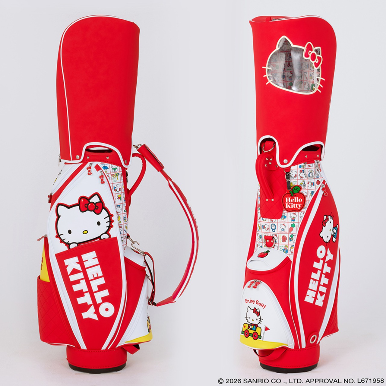 【9月16日販売】ハローキティキャディバッグ　HELLO KITTY CADDY BAG