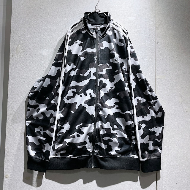 ” adidas ” monotone camouflage pattern Design loose silhouette track jacket