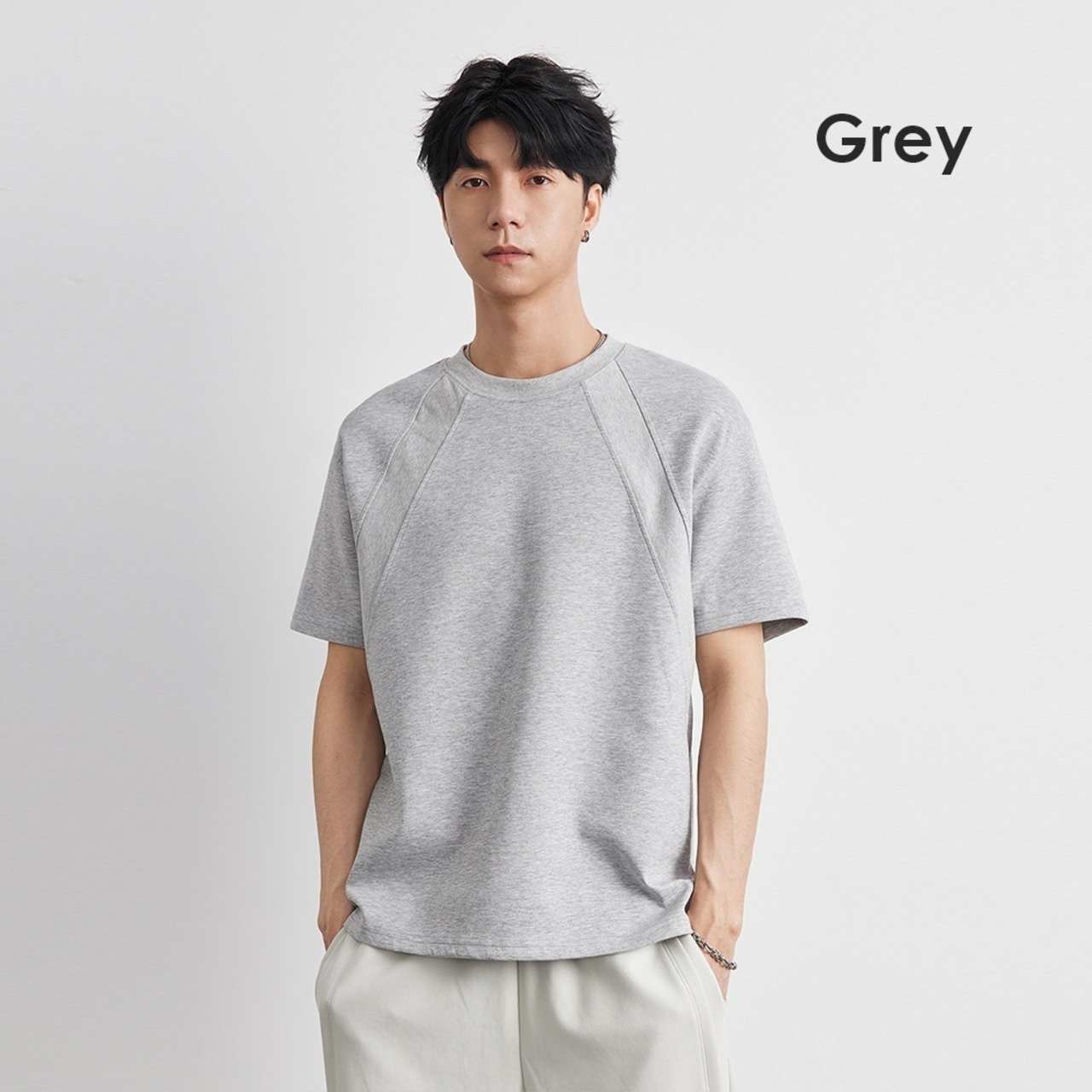 【M-4XL】Solid Color T-shirt / ソリッド カラー Tシャツ