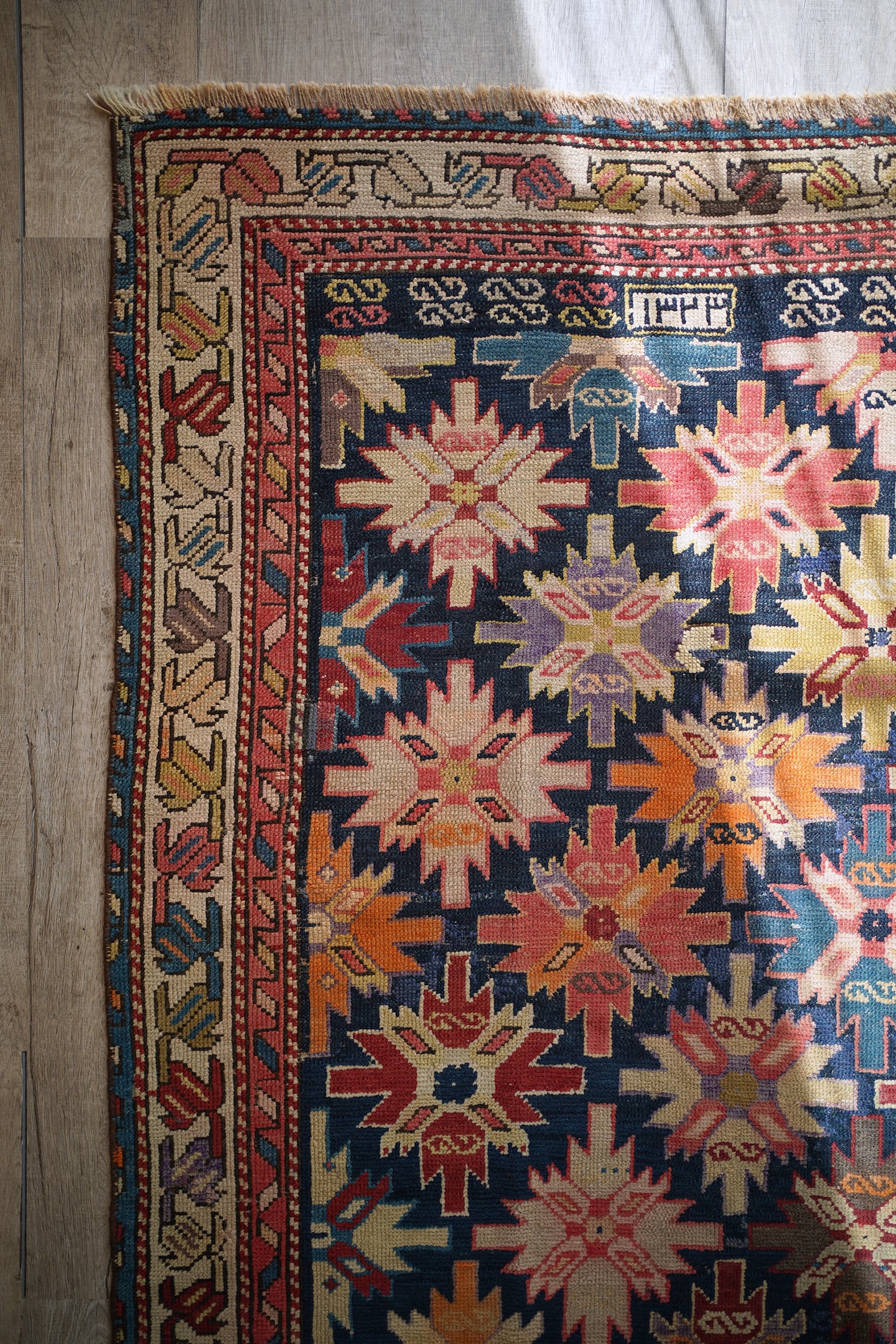 207】Semi Antique Caucasian Kuba Rug 1940's | ヴィンテージラグ専門