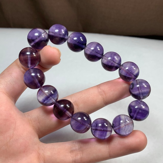 プレミアム・希少オールすみれカラーフローライトブレスレット