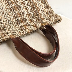 Vintage 60's 70's  brown tweed bag