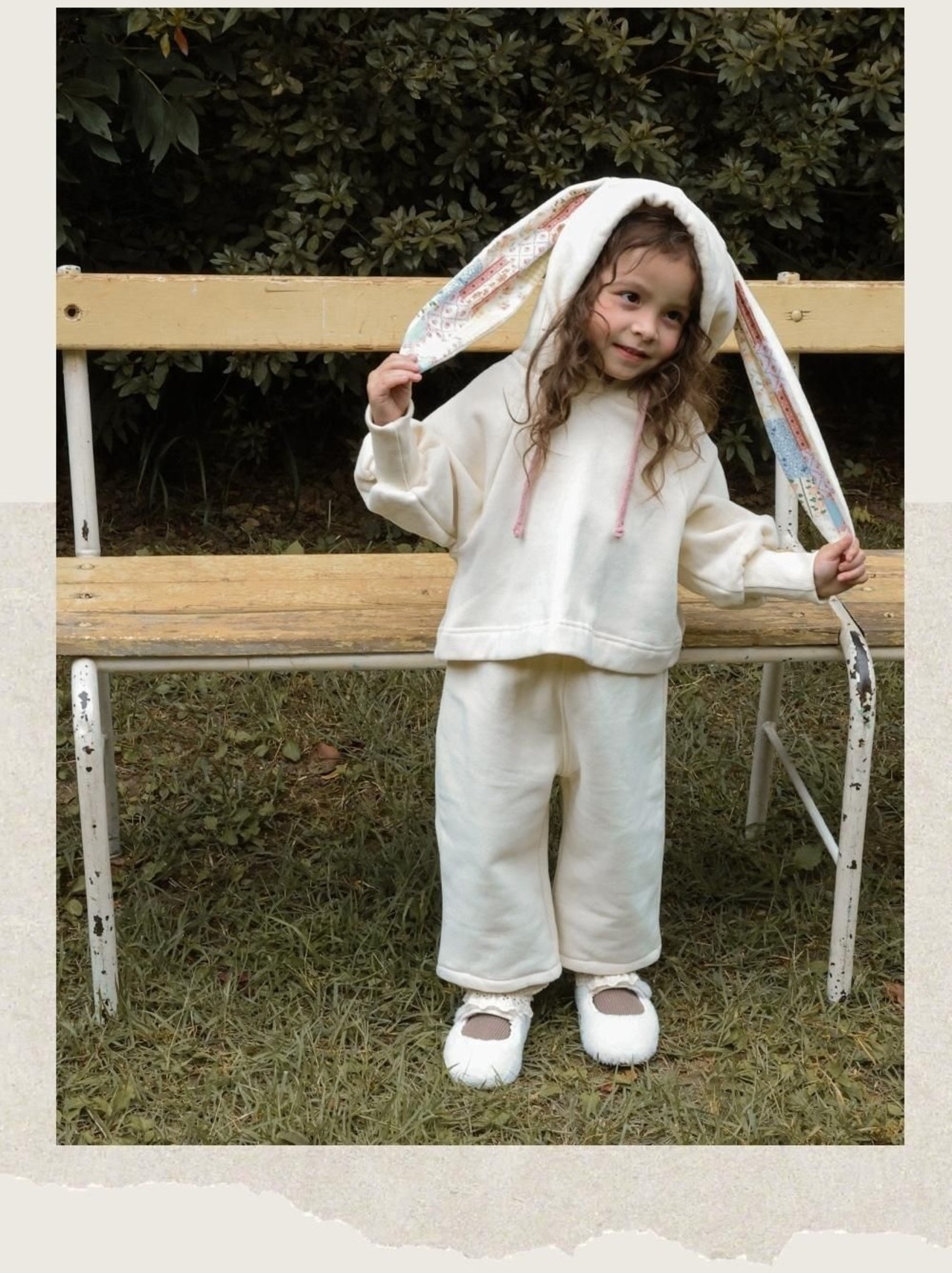 韓国子供服 / 26winter / puella FLO / バニーズフーディー / キッズ / 冬服 *90~140*