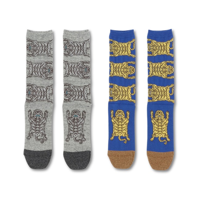 HOiSUM - タイガー socks (gray,blue)