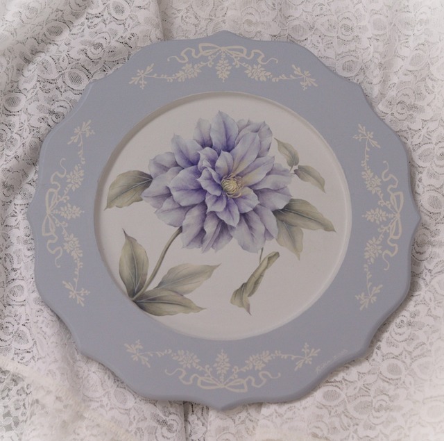 アクリル絵の具で描いたPretty Roseの完成作品