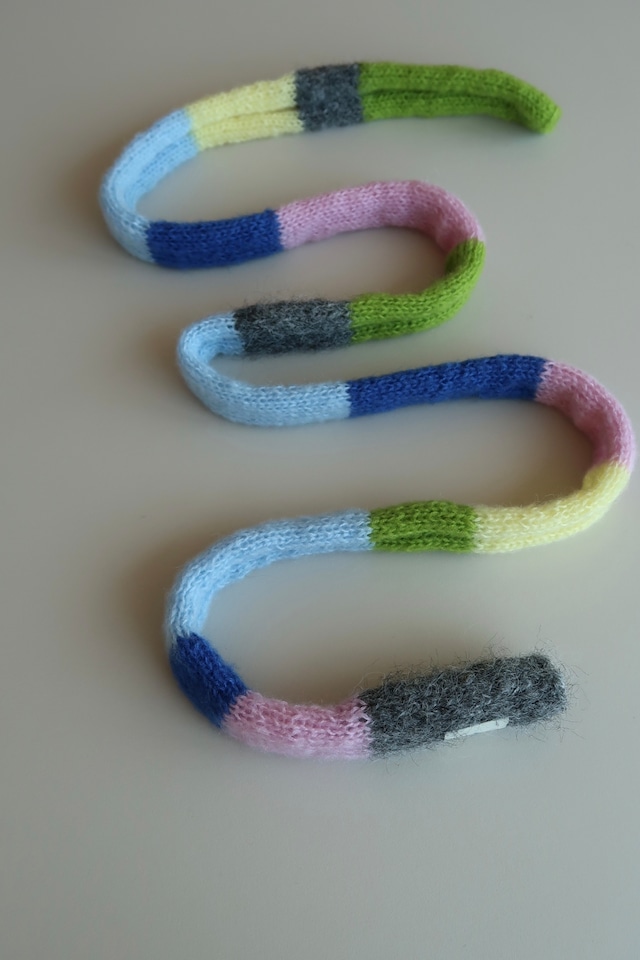 skinny scarf (multi green)