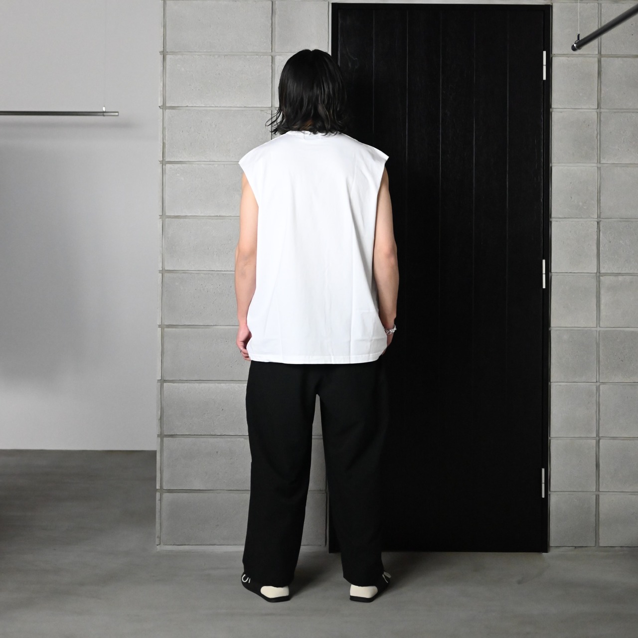 KUON / Boro Patched Sleeveless Top