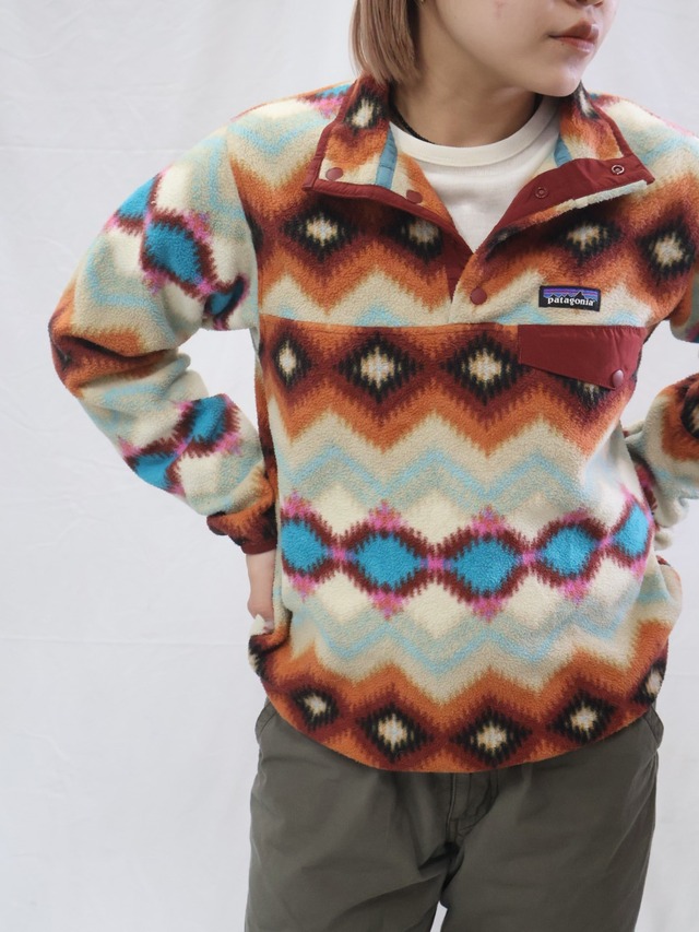 patagonia all pattern fleece snap-t【1795】