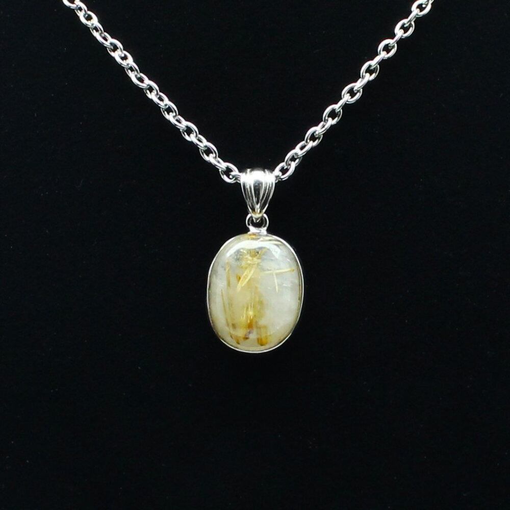 インパクトがたまらない】一点物 ゴールドタイチンルチル クォーツ