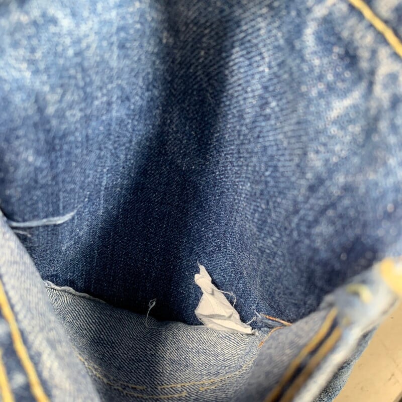 70's Lee 200 ストレートデニム サイド黒タグ オリジナル 縦落ち TALON