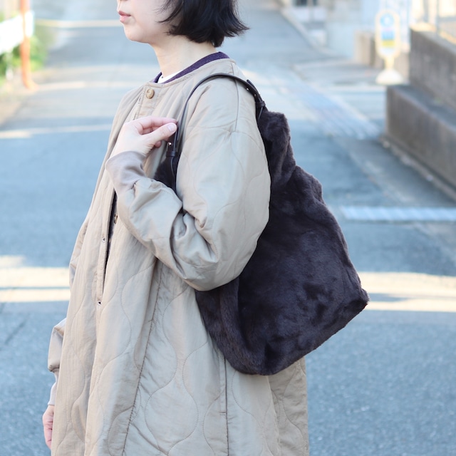 shesay ファー2WAYバッグ コットニー