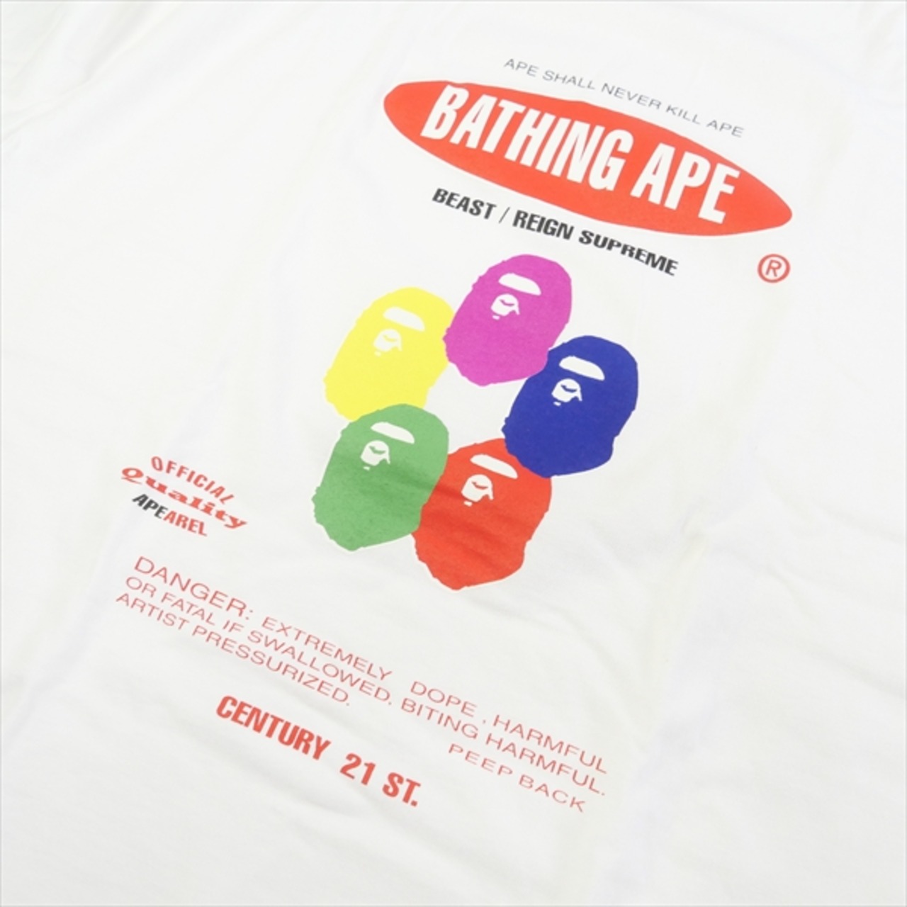Size【XL】 A BATHING APE ア ベイシング エイプ ×STASH Tee White T 