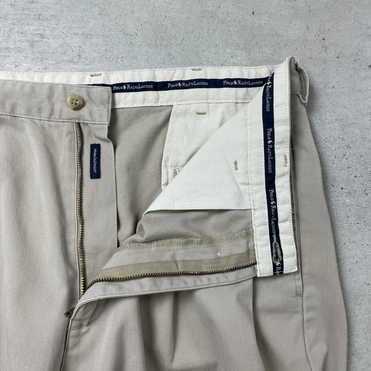 90年代 Polo Ralph Lauren ポロラルフローレン ワイドチノパンツ 2