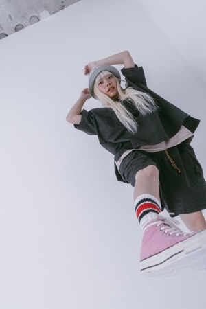 【MIN-NANO×frankygrow】GRN PLAID CARGO SHORT PANTS / 3